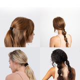 100Pcs Elastic Hair Band Ties Rope Black Hairband Ponytail Holder