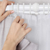 24 PCS PVC Curtain Track Rollers Side Glide Pulleys for Curtain Tracks