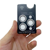 Glitter Camera Lens Film for iPhone 18 Pro and iPhone 18 Pro Max Silver