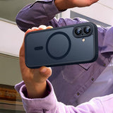 Matte Case For iPhone 17 Shockproof Case Camera Button Dual Layer