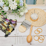 Mini Darning Loom Kit DIY Clothing Repair Kit with Darning Egg and Hook for Beginners