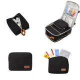 4Pcs Set Travel Luggage Bags 40L Backpack fits 17" Laptop with 3 Packing Cubes Black