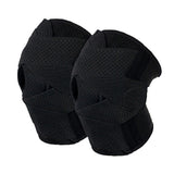 Pair of Adjustable Knee Brace Breathable Knee Support Pads for Workout Sports Black