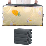 4Pcs Under Bed Storage Containers Storage Bins with Clear Lids for Clothes Blankets