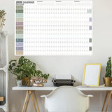 2026 Full Year Hanging Calendar with Creative Stickers Dual Design Stylish Wall Planner for Home Office
