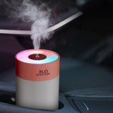 Colorful LED Humidifier with Night Light for Home and Bedroom Use Pink