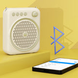 Portable Bluetooth Voice Amplifier Rechargeable Speaker with Wired Microphone Beige