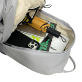 Water Resistant Laptop Backpack Sports Rucksack for Work College Travel Grey