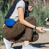 Upgrade Stronger Closure Dog Treat Pouch with Training Treat Bag Pouch Blue