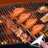 2Pcs 3-Way BBQ Grill Skewer 3-Prong Kabob Skewers Barbecue Accessories