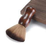 Hair Sweeper Duster Brush Soft with Storage Case for Home and Barbershop Brown