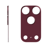 Camera Lens Protector Aluminum Hollow for iPhone 18 Pro Max 18 Pro Wine Red
