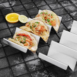 4PCS Stainless Steel Taco Stand Rack Tray Style Oven for Baking