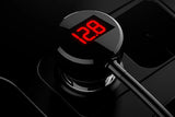 3 Way 12V Multi Socket Car Cigarette Lighter Splitter Dual USB Charger Digital Display