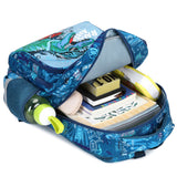 3Pcs Set School Bags Backpack with Insulate Lunch Box Pencil Bag Style 1