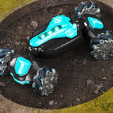 RC Stunt Car with Gesture Watch Control Remote Control Rotation Deformable Off-Road Racing Toy with Lights and Music