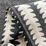 Reversible Sofa Couch Cover Boho Chenille Blanket Black