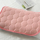 Pillowcase and Pillow Towel Set Cooling Pillow Covering Decorative Cushion Cover Set Pink