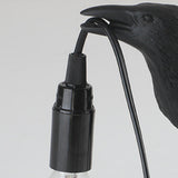 USB Crow Lamp Gothic Raven Light Halloween Decor for Bedroom or Bedside Table