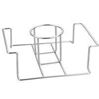 Beer Can Chicken Holder Stainless Steel Stand with Handle for Grill & Smoker Style 2
