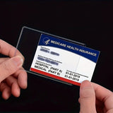16PCS Card Holder Protector Sleeves Clear For Credit Card Business Card