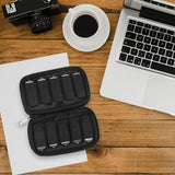 Portable 10-Slot Flash Drive Case USB Storage Bag Electronic Accessories Organizer