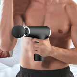 Portable Muscle Massager for Back Neck Muscle with 4 Massage Heads Black