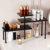 3 Tier Moveable Corner Shelf Organizer for Kitchen Bathroom Black