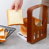 Foldable Bread Cutter Guide for Home Baking – Toast Slicing Tool