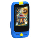 2 in 1 Smart Phone Toy with Microscope Camera Mini Pocket Handheld STEM Educational Toy - Blue