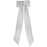 Heatless Curling Headband Bow Shaped with Flexible Styling Wires Light Gray