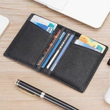 2PCS Men PU Credit Card Holder Slim Wallet Money Purse Protector
