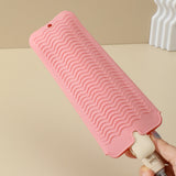 2-Pack Heat Resistant Silicone Pouch – For Hair Styling Tools Storage Pink