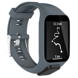 Replacement Silicone Sport Watch Strap for TomTom Smart Watches Adjustable - Grey