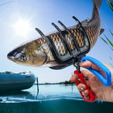 2Pcs 3-Claw Fish Gripper Metal Fishing Pliers Catcher Fish Control Clamp Fishing Accessories