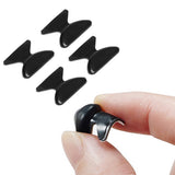 12 Pairs of Adhesive Silicone Nose Pads for Glasses Non-Slip Replacement Nose Pads for Plastic Metal Frames Black