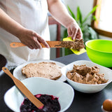 2 PCS Wooden Spatulas for Sourdough Baking & Cooking