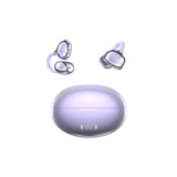 Bluetooth Open Ear Clip-On Earbuds Wireless Headphones for Sports Purple