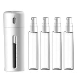 Travel Cosmetic Dispenser Set 4 in 1 Refillable Bottles White