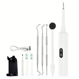 Pet Ultrasonic Tooth Cleaner for Dogs Teeth & Gums White