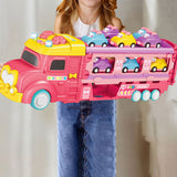 Launch Toy Car with Foldable Racing Track and Educational Play Set