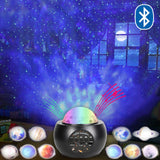Star Projector Night Light Bluetooth Speaker with 10 Color Modes