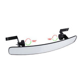 Adjustable Central Rear View Convex Golf Cart Mirror Replacement Compatible with Ezgo Club Car Yamaha