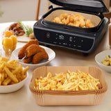 100 PCS Square Air Fryer Paper Liners for 5 to 8Qt Baskets