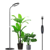 4-Light Mode Grow Light for Indoor Plants Full Spectrum Floor Plant Light with 72 LEDs Black