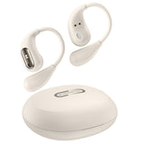 Wireless Open Ear Headphones Bluetooth 5.4 Stereo Sound Earphones with Charging Case Beige