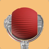 Interactive Cat Toy Moving Cat Ball with Dragonfly Tail Indoor Auto-Turn Cat Toy Red