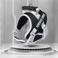 No Pull Pet Dog Harness Adjustable Dog Vest with Reflective Strip Black