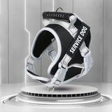 No Pull Pet Dog Harness Adjustable Dog Vest with Reflective Strip Black