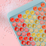104 Grid Ice Cube Trays for Iced Coffee Cocktails with Storage Bin Scoop Stackable